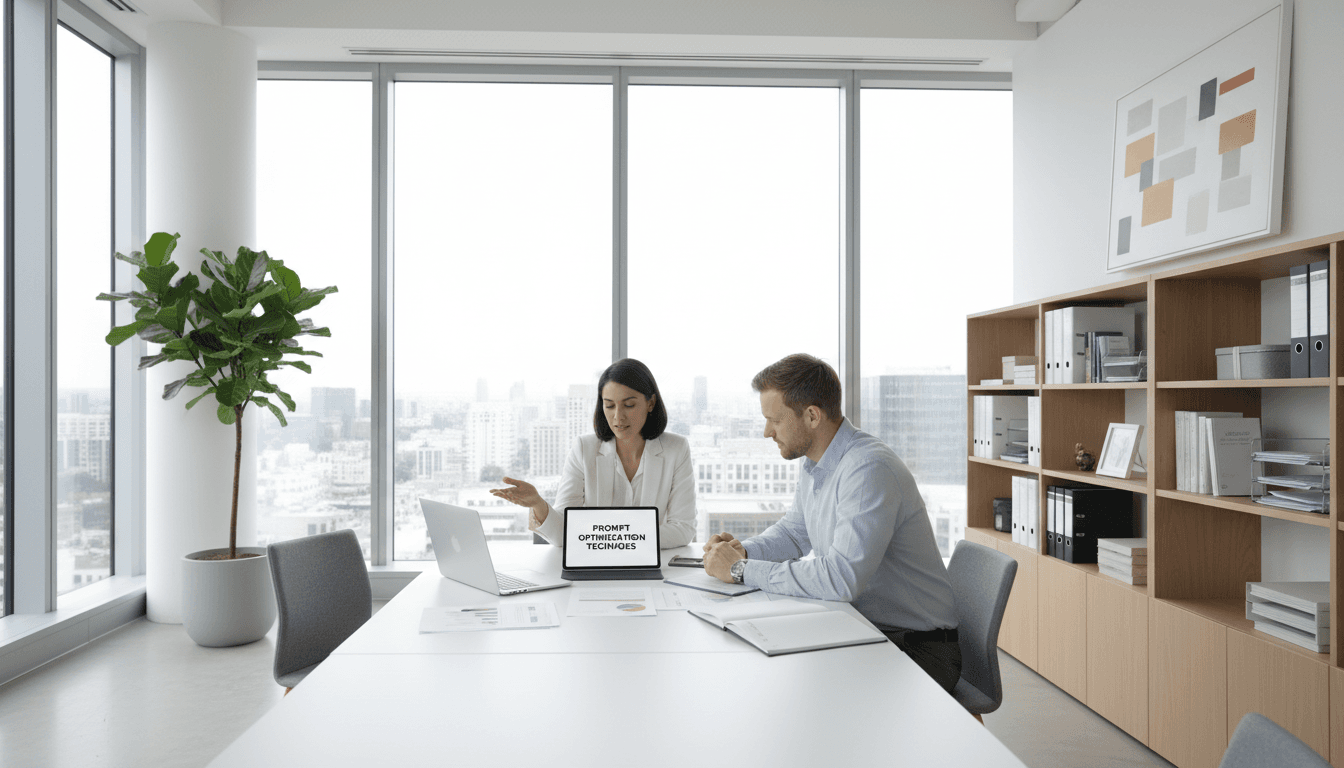 AI consultant discussing strategy with client in Atlanta office
